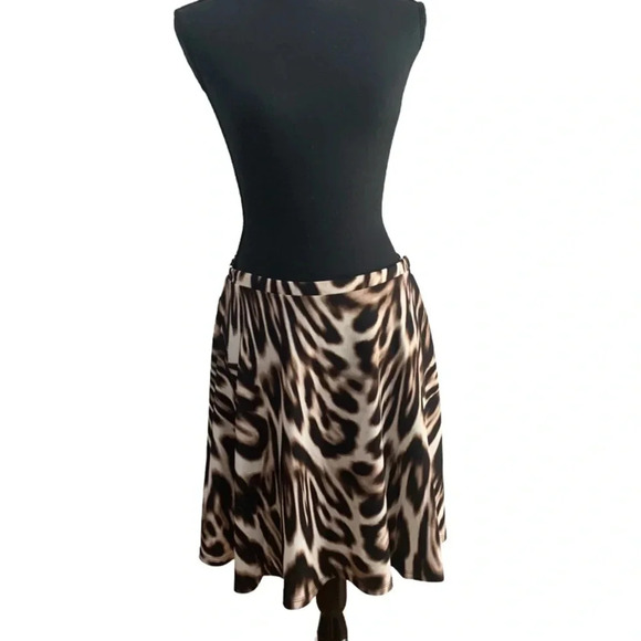 Boston Proper Blurred Leopard Skirt Size 10. Tags Attached - Picture 2 of 4